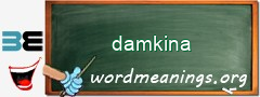 WordMeaning blackboard for damkina